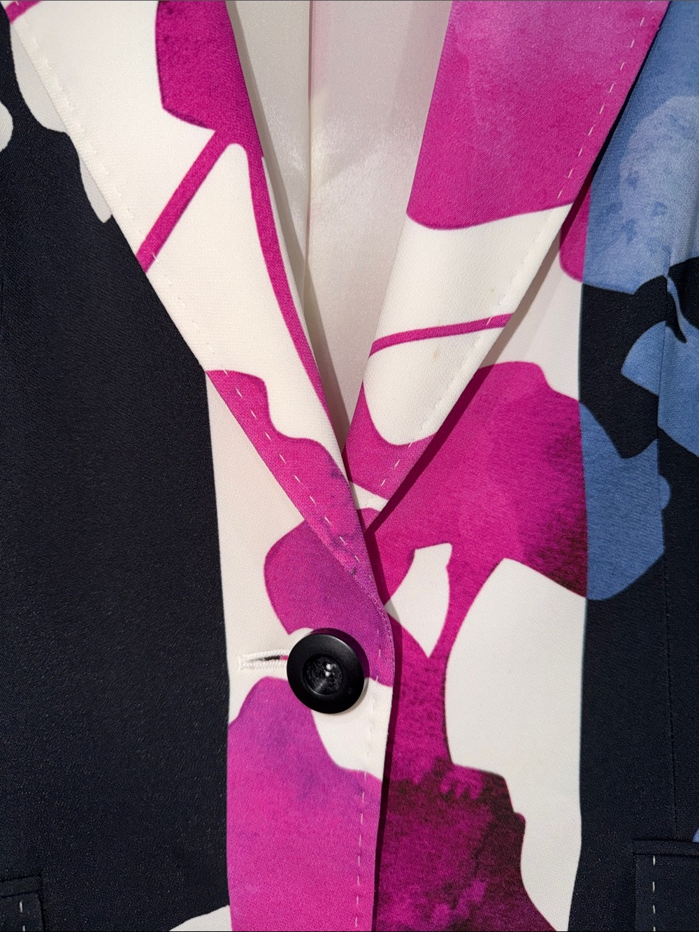 Escada Brikenas orchid print blazer jacket floral vintage designer 80s 38/6 - Picture 3 of 10